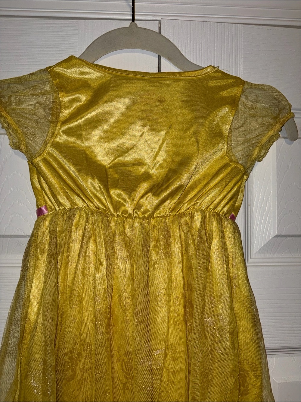 Disney Princess Belle Yellow Kids nightgown Dress size 5t - Picture 4 of 6